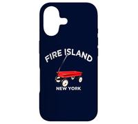 Custodia per iPhone 17 FIRE ISLAND versione grande RED WAGON Long Island NY Beach Sun