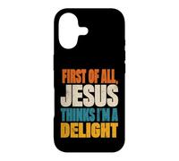 Custodia per iPhone 17 First of All Jesus Thinks I'm a Delight Vintage