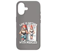 Custodia per iPhone 17 Fitness Workout Exercise Saying Life Is Better With Muscles