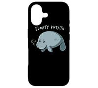 Custodia per iPhone 17 Floaty Potato Manatee Chubby Mermaid Funny Sea Cow Animal