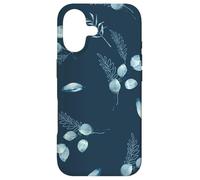 Custodia per iPhone 17 Floral Blue Flower Pattern For Women Cute Aesthetic Winter