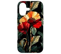 Custodia per iPhone 17 Floral Cupo Art Nouveau Papavero Gotico Botanico Stile Boho