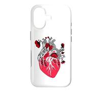 Custodia per iPhone 17 Floral Human Heart Anatomy
