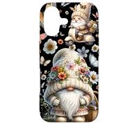 Custodia per iPhone 17 Floral Summer Gnome With Butterflies Cute Flower Pattern