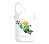 Custodia per iPhone 17 Fly High, Save, Cool Teddy Bear Goal Keeper Playing Soccer