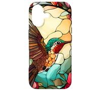 Custodia per iPhone 17 Flying Hummingbird With Colorful Feathers Cute Wild Flower