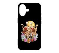 Custodia per iPhone 17 Flying Spaghetti Monster FSM Coquette Christian a forma di cuore floreale