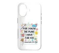 Custodia per iPhone 17 For I Know The Plans I Have For You Christian Back To School