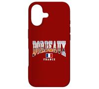 Custodia per iPhone 17 Francia, bordolese, orizzonte, vendemmia, atletico, stile varsity