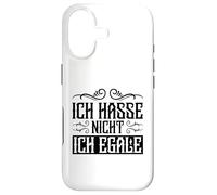 Custodia per iPhone 17 Frase Tedesca Divertente Ich Hasse Nicht Egale