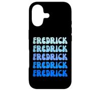 Custodia per iPhone 17 Fredrick Retro Name Stack Design