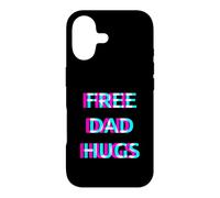 Custodia per iPhone 17 Free Dad Hugs Pride Proud Ally LGBT Rainbow Flag Support