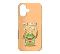 Custodia per iPhone 17 Frog We Bake at Dawn Funny Baking Humor Meme 3
