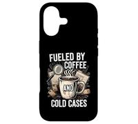 Custodia per iPhone 17 Fueled By Coffee And Cold Cases True Crime Detective