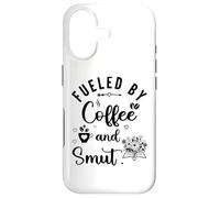Custodia per iPhone 17 Fueled By Coffee Smut Reader Dark Romance Smutty Book Smutt