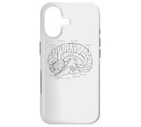 Custodia per iPhone 17 Fun Brain Anatomy Psych Neuroscienze Parti della scienza del cervello
