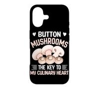Custodia per iPhone 17 Funghi Button La chiave del mio cuore culinario
