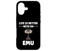 Custodia per iPhone 17 Funny animals Emus bird quote life is better with an emu