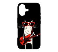 Custodia per iPhone 17 Funny Bass Cat Design - Cool Musicista Cat con basso R