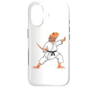 Custodia per iPhone 17 Funny Bearded dragons doing Karate Samurai Ninja lizard