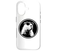 Custodia per iPhone 17 Funny Black Logo Sunglasses Lover Chill Capybara Vibes