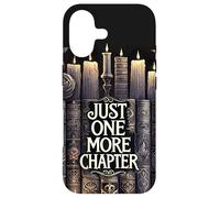 Custodia per iPhone 17 Funny Books Floral Book Lover Reading Just One More Chapter