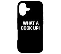 Custodia per iPhone 17 Funny British Slang What A Cock Up