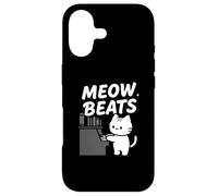 Custodia per iPhone 17 Funny Cat Playing Piano Meow Beats Music Lover