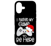 Custodia per iPhone 17 Funny Christmas Quotes I Paused My Game to Be Here Graphic