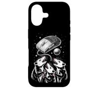 Custodia per iPhone 17 Funny Cosmic Opossum Worship Retro Computer Mouse