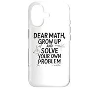 Custodia per iPhone 17 Funny Dear Math Grow Up Solve Your Problems Teens Trendy