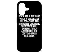 Custodia per iPhone 17 Funny "Don't Use A Big Word" Writer & Translator