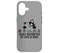 Custodia per iPhone 17 Funny Entomologist Saying Easily Distracted By Cats And Bugs