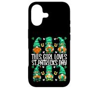 Custodia per iPhone 17 Funny Gnomes For Women This Girl Loves St. Patricks Day