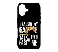 Custodia per iPhone 17 Funny I Paused My Game Talk Fast or Feed Me Gamer Gaming