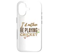 Custodia per iPhone 17 Funny I'd rather be playing Cricket Player Team