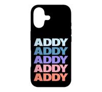 Custodia per iPhone 17 Funny Modern Repeated Text Design First Name Addy
