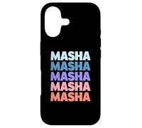 Custodia per iPhone 17 Funny Modern Repeated Text Design Masha