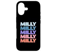 Custodia per iPhone 17 Funny Modern Repeated Text Design Milly