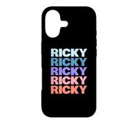 Custodia per iPhone 17 Funny Modern Repeated Text Design Ricky