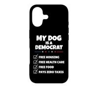 Custodia per iPhone 17 Funny My Dog is A Democrat Free Housing Humor Men Women