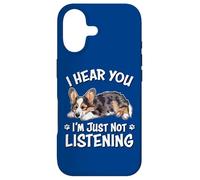 Custodia per iPhone 17 Funny Napping Hear You Not Listening Blue Merle Corgi Lover