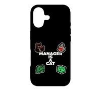 Custodia per iPhone 17 Funny Office Humor Manager Is A Cat Feline Boss
