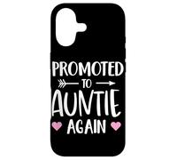Custodia per iPhone 17 Funny Promoted To Auntie Again Pregnancy Announcement Aunt