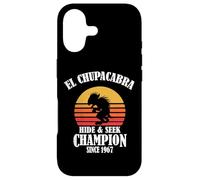 Custodia per iPhone 17 Funny Retro Vintage Hide & Seek Champion El Chupacabra Lover