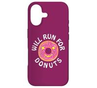 Custodia per iPhone 17 Funny Running Saying With Sweet Graphic Will Run For Donuts
