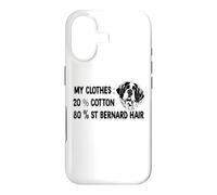 Custodia per iPhone 17 Funny San Bernard i miei vestiti 80 St Bernard Capelli