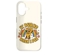 Custodia per iPhone 17 Funny Saying: It Burns When I Pee! Rainbow