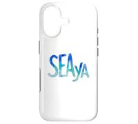 Custodia per iPhone 17 Funny Sea Ya Sea Glass Watercolor Cute Beach Lovers