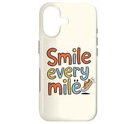 Custodia per iPhone 17 Funny Smile Every Mile Cool Running Runner Saying Citazione